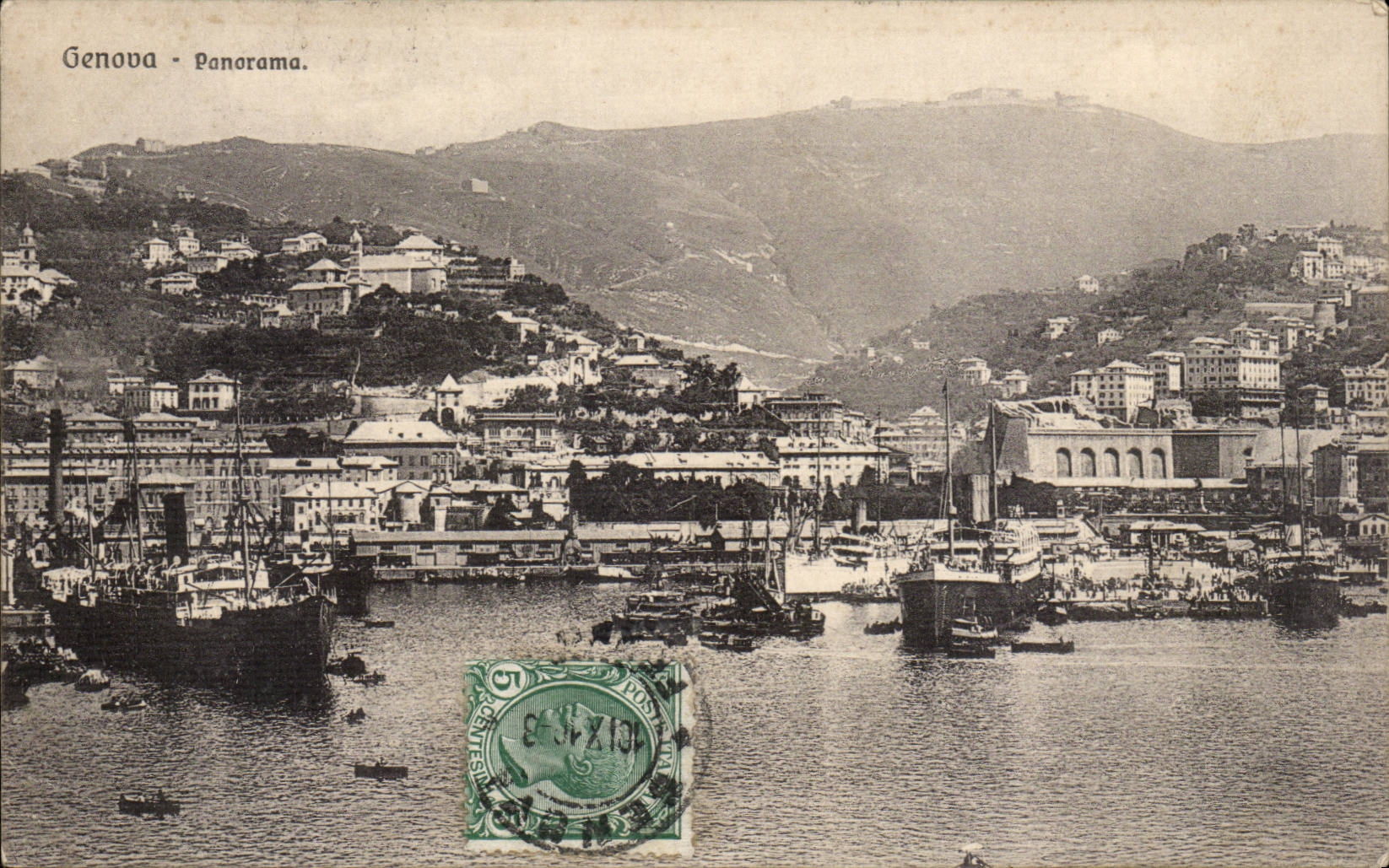CPA Italie Italie Genova Panorama