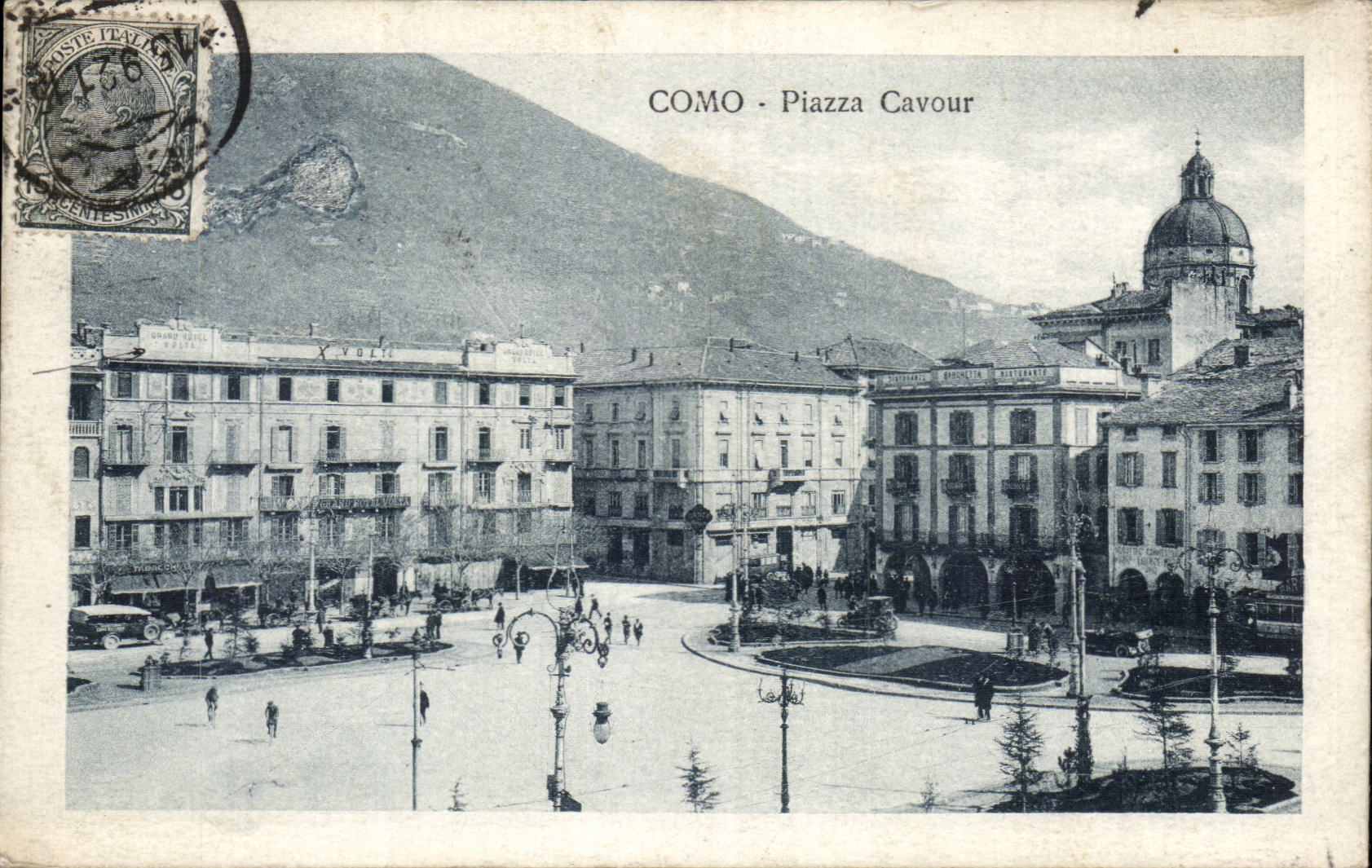 CPA Italie Italie Como Piazza Cavour