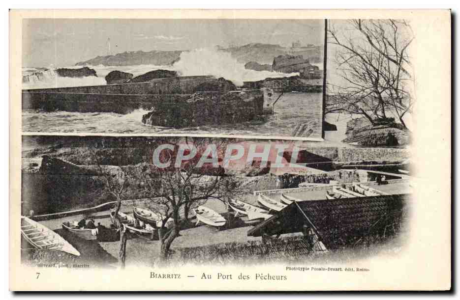 CPA Biarritz Au port des pecheurs