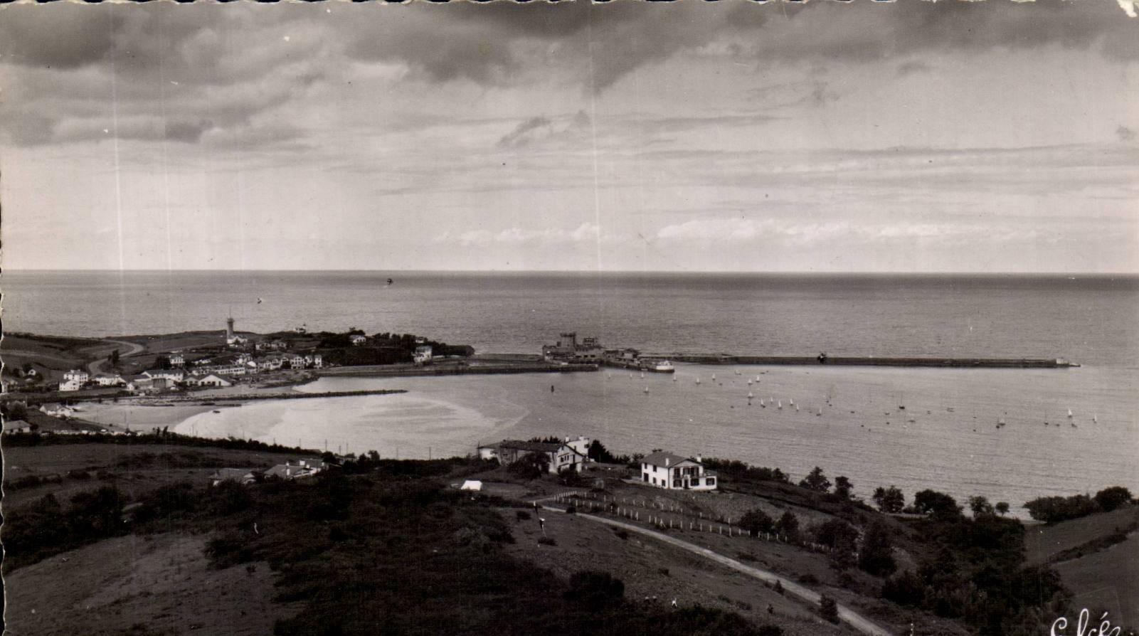CPA Ciboure Le fort de Socoa pris de la route de Bordagain