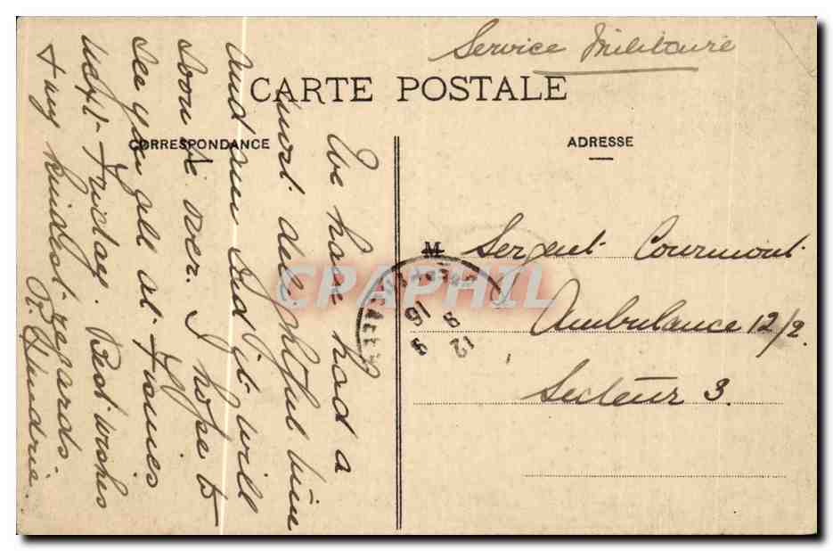 SAINT-JEAN-de-LUZ — Der Eingang zum Hafen — Marcel Delhoy, Phototypie, Bordeaux, Nr. 124 — Rückseite
