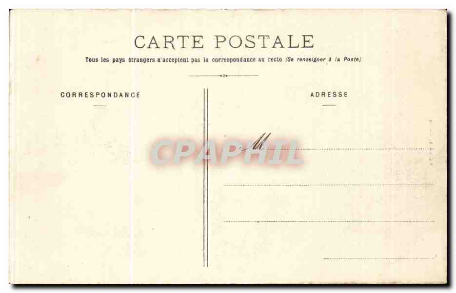CPA Biarritz Plage en 1905 — Verso
