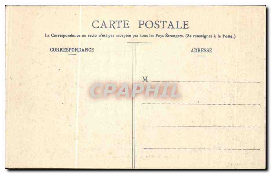 CPA Biarritz Sous le rocher de l'artillerie Peche — Verso