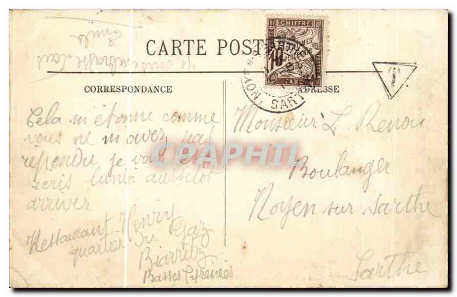 Biarritz — La Place de la Liberté — LL. — Côte d'Argent — Rückseite