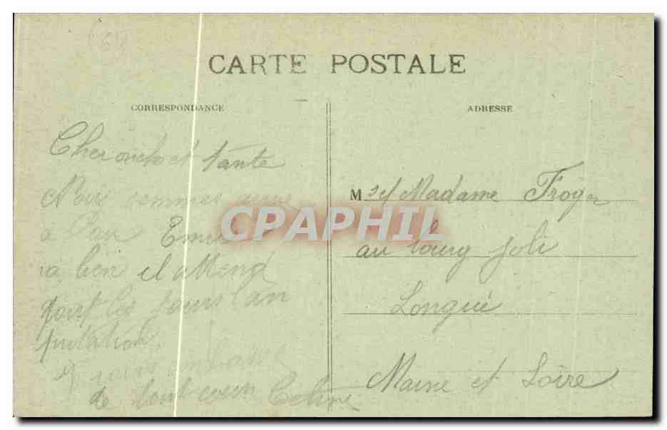 CPA Pau le chateau Henri IV Facade principale — Verso