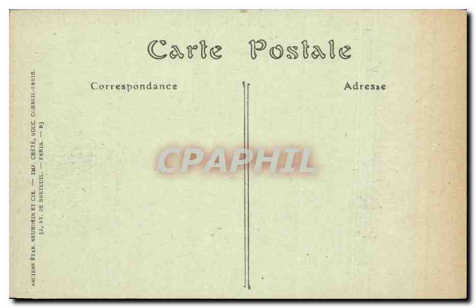 CPA Paris Menton le casino municipal (Tersling) — Rückseite