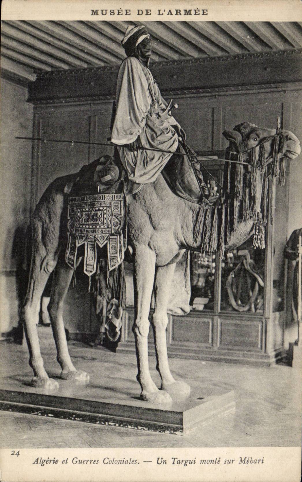 CPA Paris Musee de l'armee Algerie et guerres coloniales Un Targui monte sur Mehari