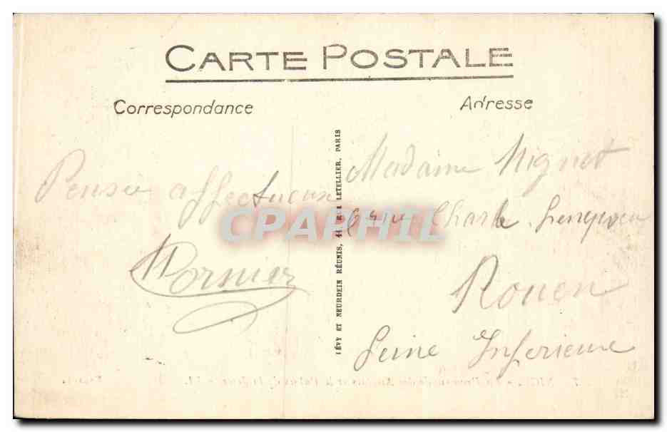 CPA Nice la promenade des Angalis et le palais de la jetee — Rückseite