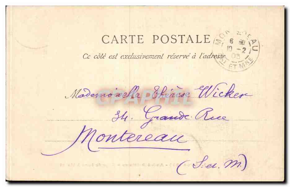 CPA Salon 1902 Andre Delaistre Clair de lune a morte — Rückseite