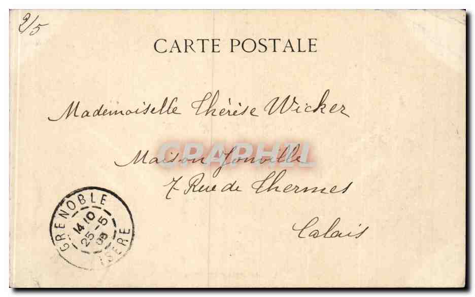 CPA 14 Juillet 1789 Revolution Francaise — Rückseite