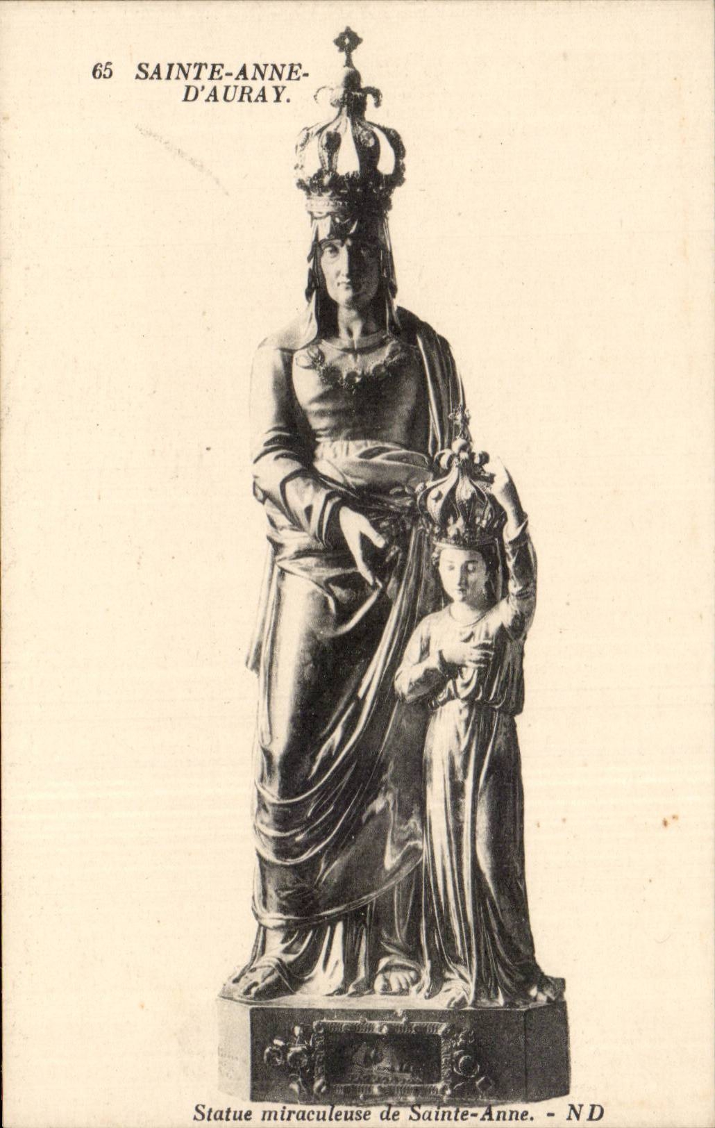 Wunderbare Statue der Heiligen Anna - D'Auray — Serie 65 — Verlag Levé et Neudien
