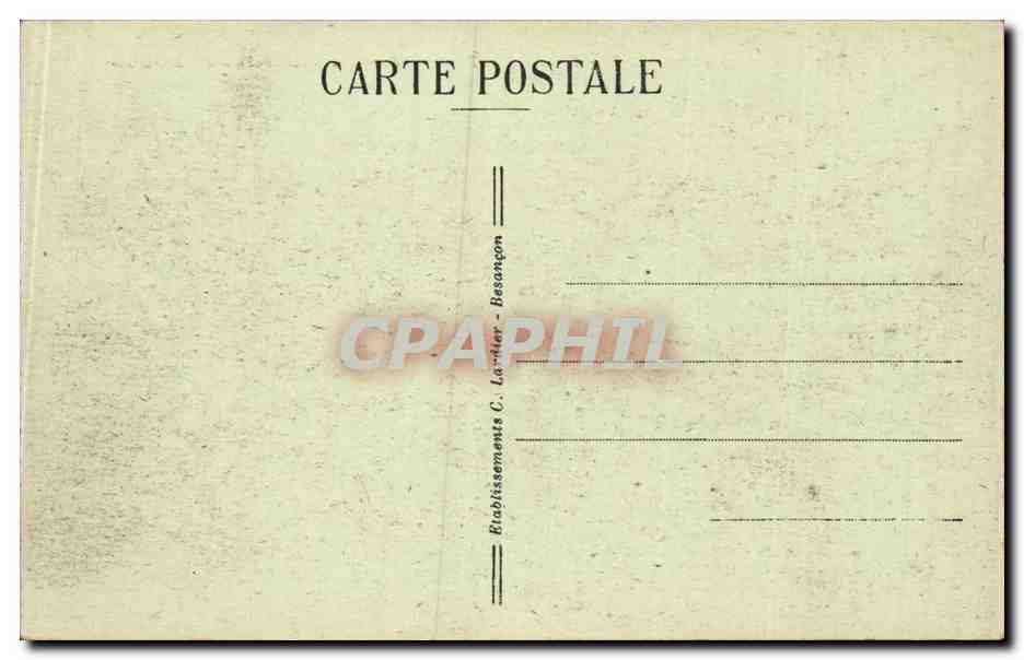 Grenze Frankreich-Schweiz — Bassins du DOUBS — C.L.B. n°881 — Rückseite