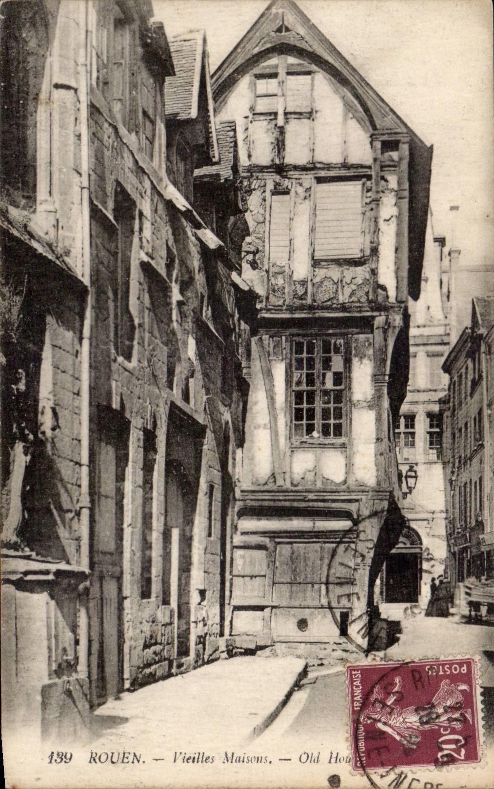 CPA Rouen Vieilles maisons 