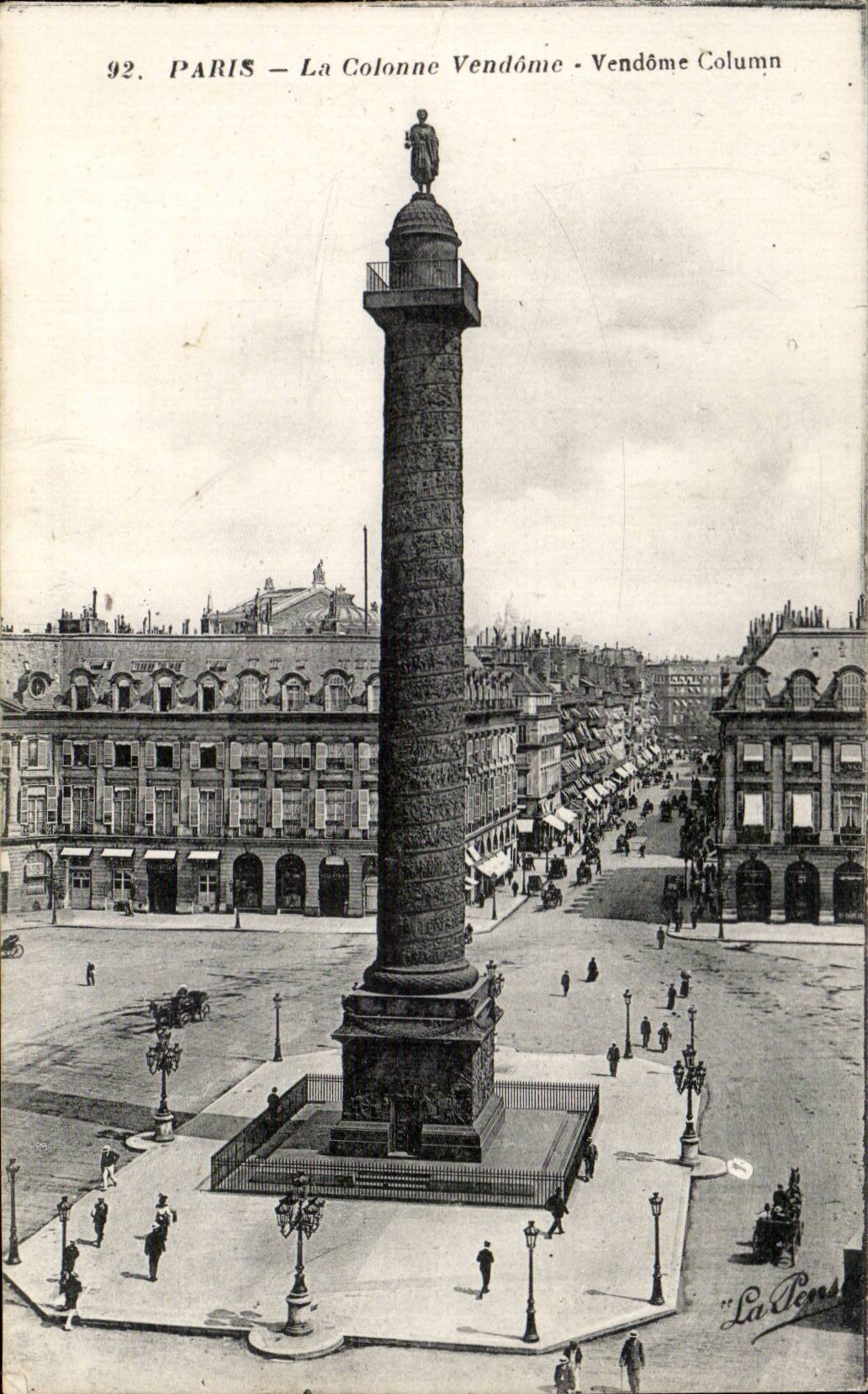 CPA Paris La colonne Vendome 