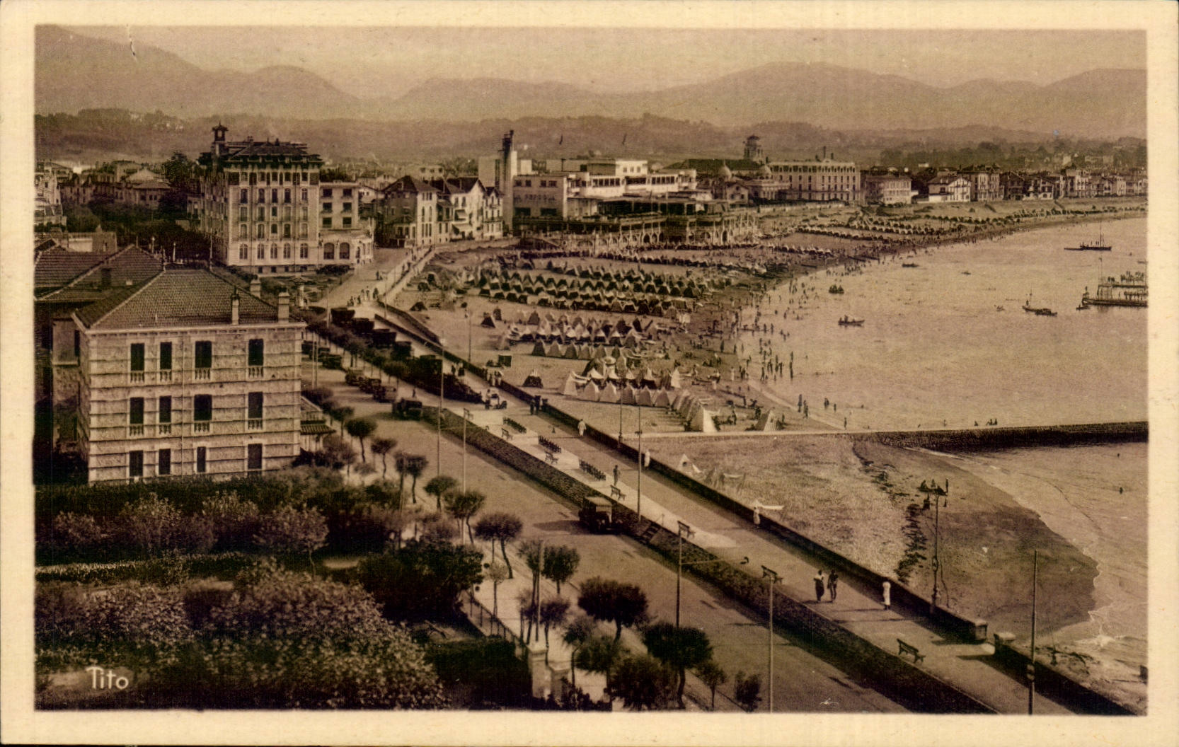 Saint-Jean-de-Luz — Allgemeiner Blick auf den Strand — Tito