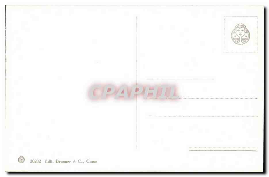 CPA Italie italia Como e Brunate — Rückseite