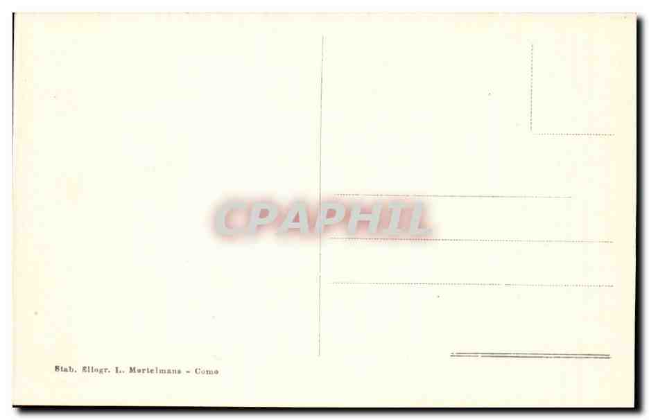 CPA Italie italia Como Piazza Lavour — Rückseite