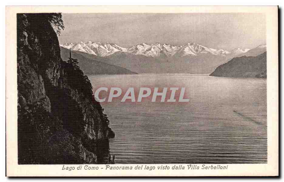 CPA Italie italia Lago di Como panorama del lago visto dalla Villa Serbelloni