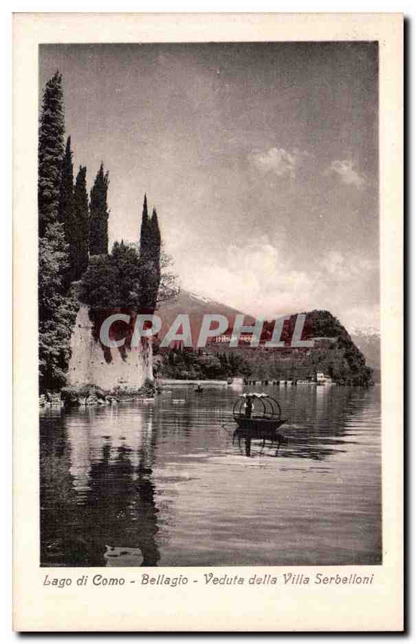 CPA Italie italia Lago di Como Bellagio eduta della Villa Serbelloni