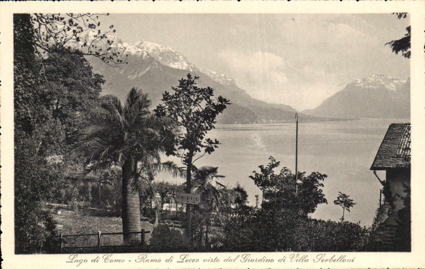 CPA Italie italia Lago di Como Ramo di Lecco visto dal Giardino di Villa Serbelloni