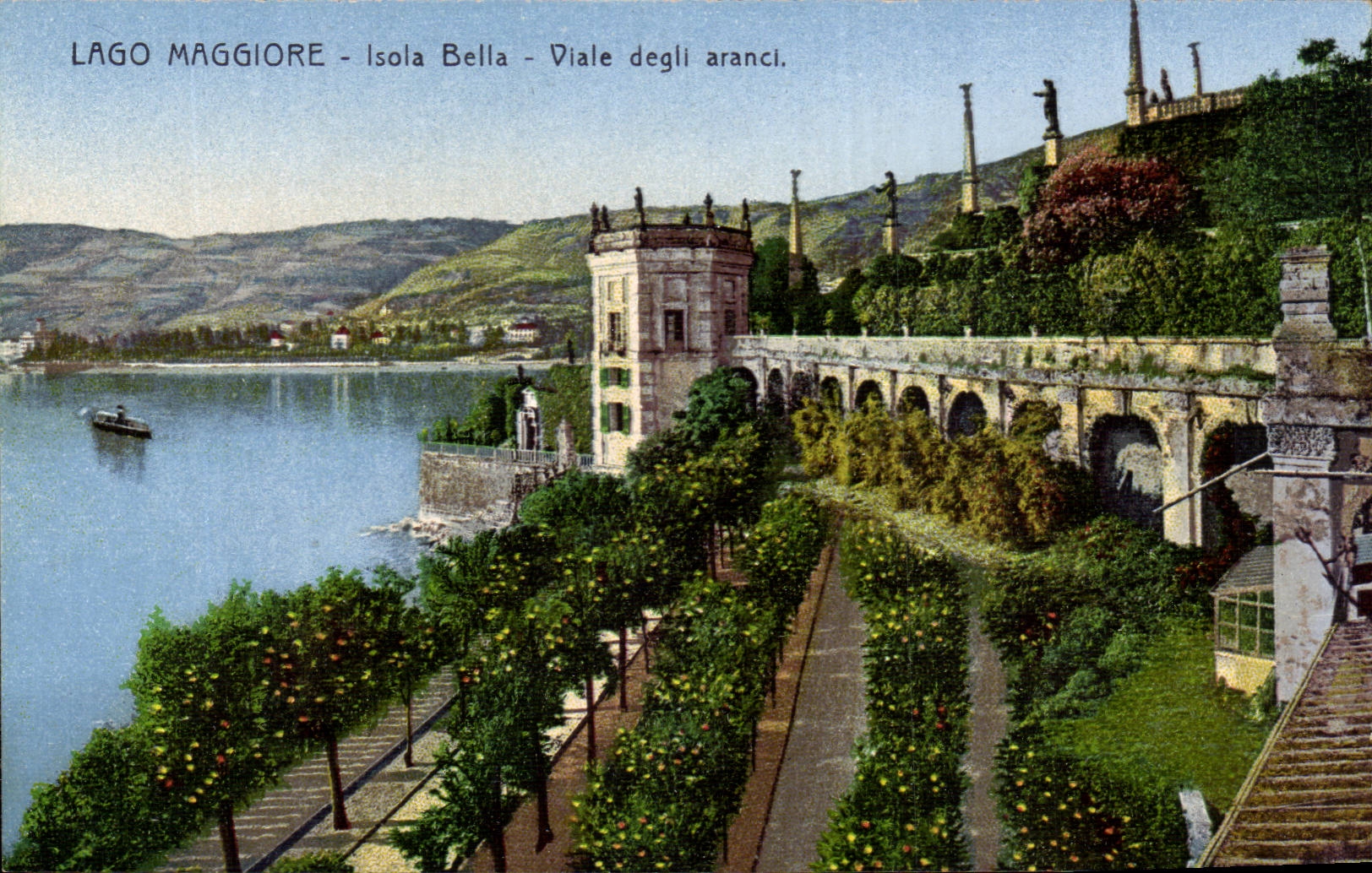 CPA Italie italia Lago Maggiore Isola Bella Viale degli Aranci