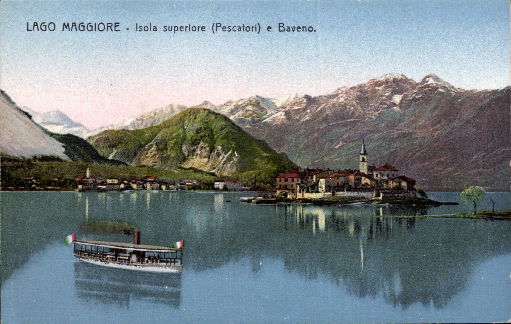 CPA Italie italia Lago Maggiore Isola superiore Pescatori e Baverno