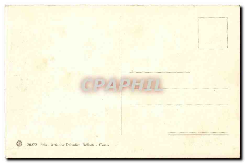CPA Italie italia Como Panorama — Rückseite