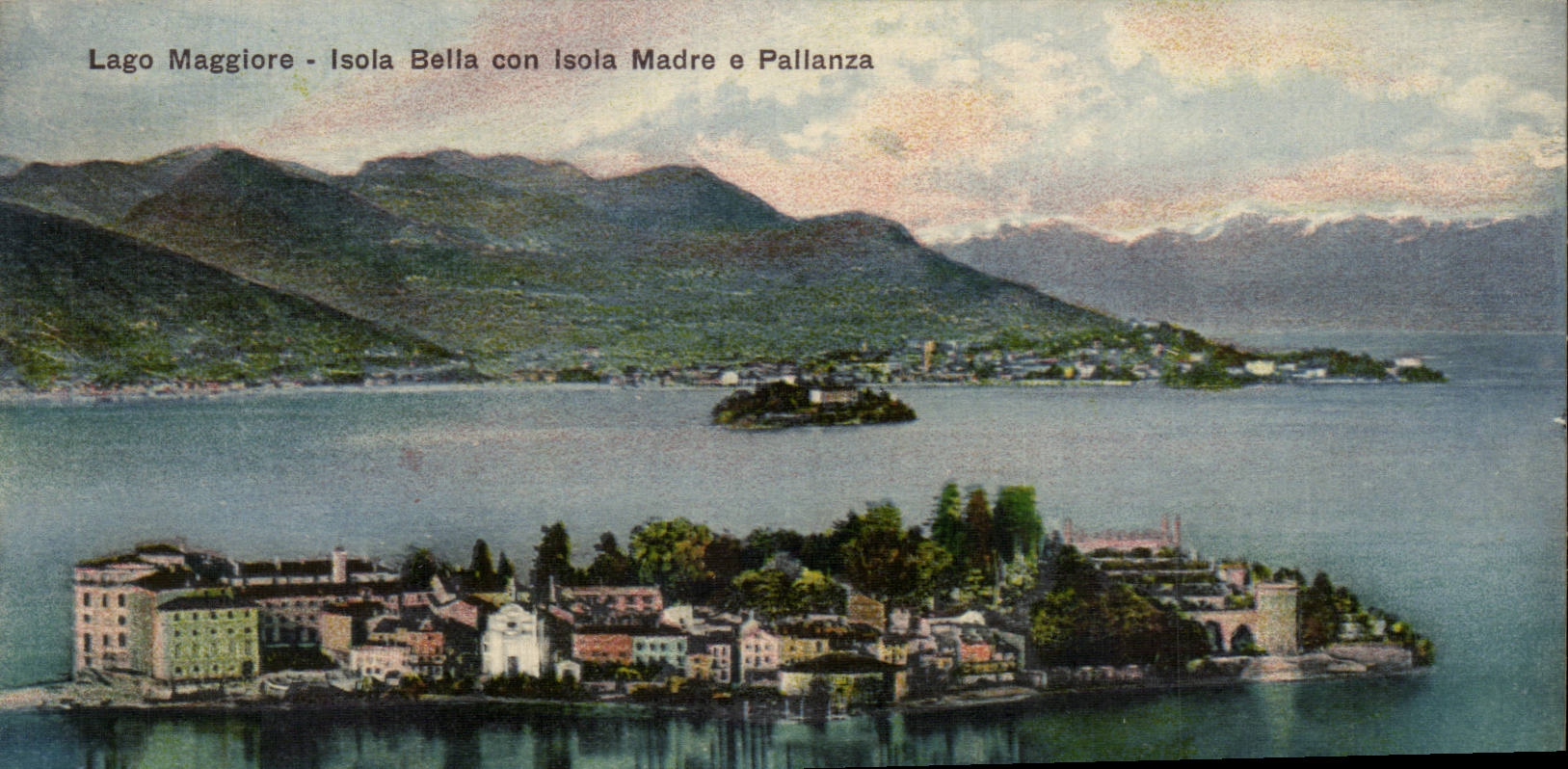 CPA Italie italia Laggo Maggiore I!sola Bella con isola Madre e Pallanza