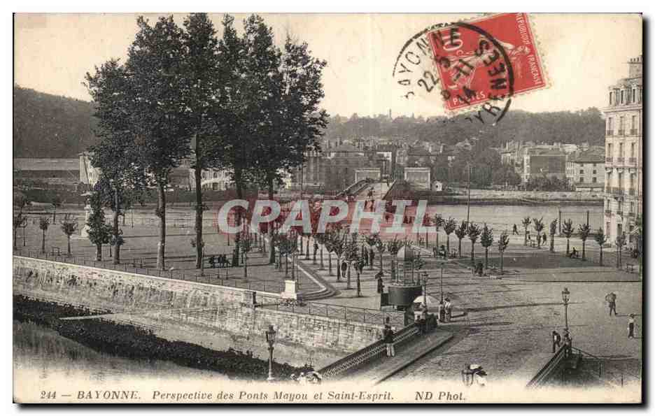 Bayonne CPA Perspective des ponts Mayou et Saint Esprit
