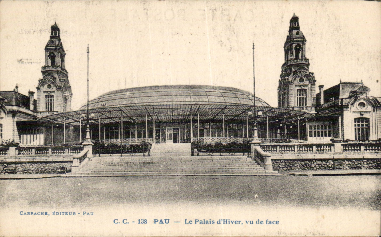 CPA Pau Le palais d'hiver Vu de face