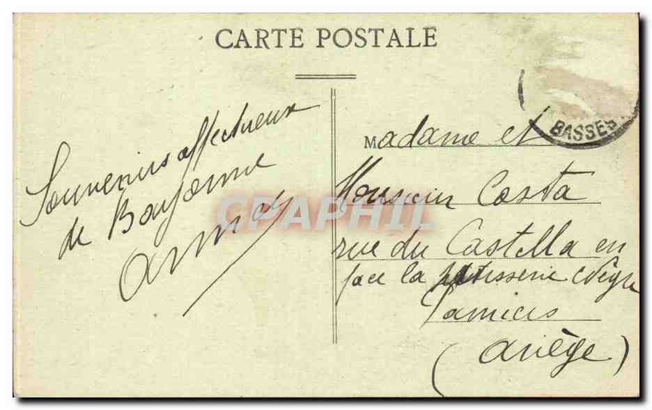 Bayonne - Le Château Vieux — Phototypie Marcel Delflay, Bordeaux, n°3 — Verso