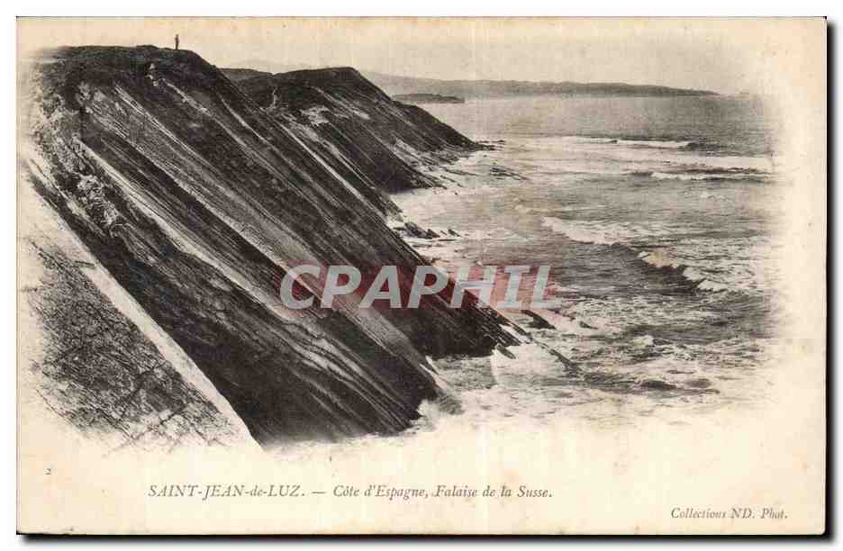 Saint-Jean-de-Luz — Coast of Spain, Susse Cliff — Collections ND. Phot.