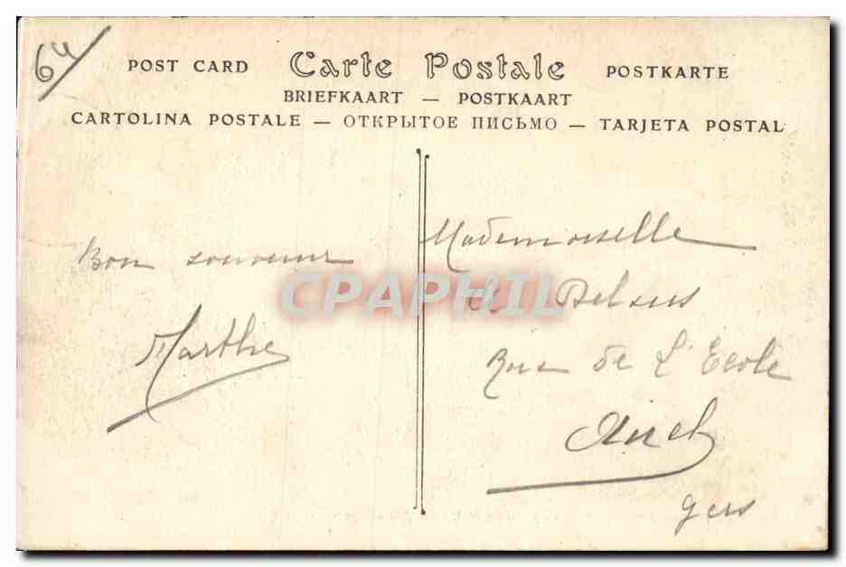 CPA CAmbo Arraga MAison d'Edmond Rostand La fontaine — Rückseite