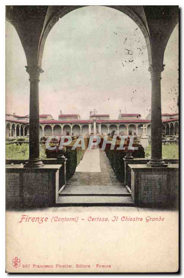 CPA Italie Italia Firenze Certosa il Chiostro Grande