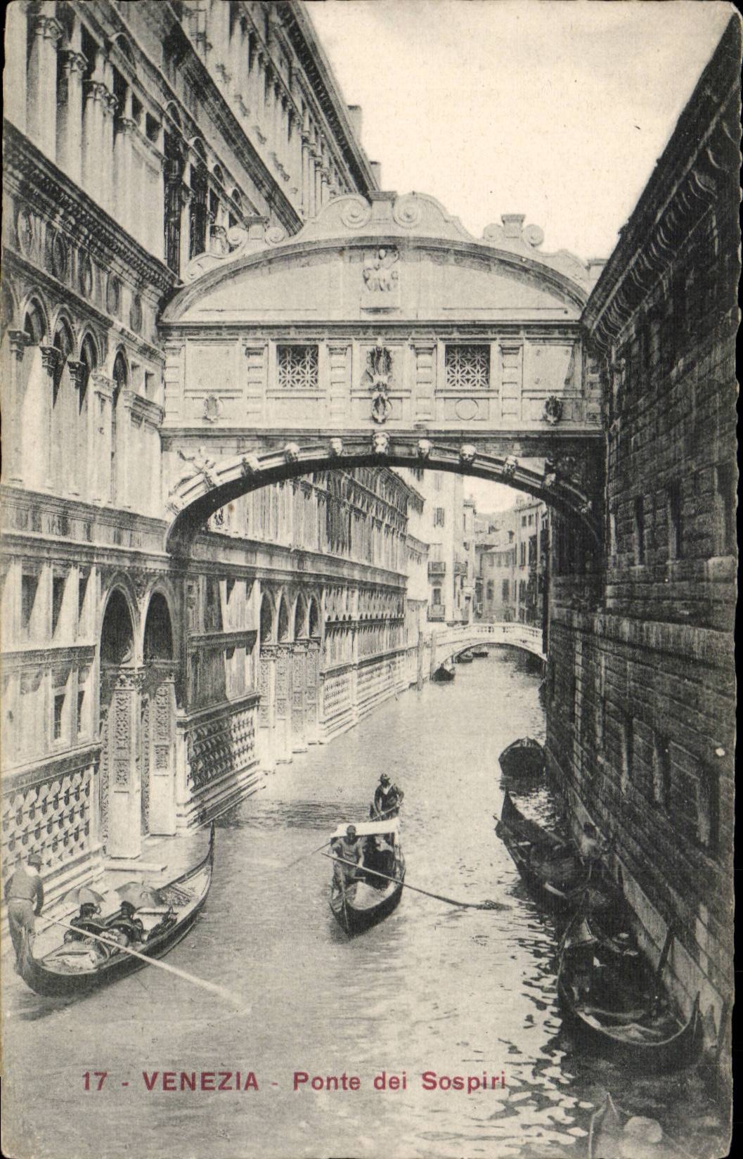 CPA Italie Italia Venezia Ponte del Sospiri