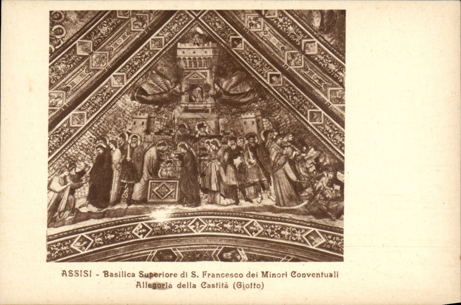 CPA Italie Italia Assisi Basilica superiore di S Francesco dei Minori Conventuali 