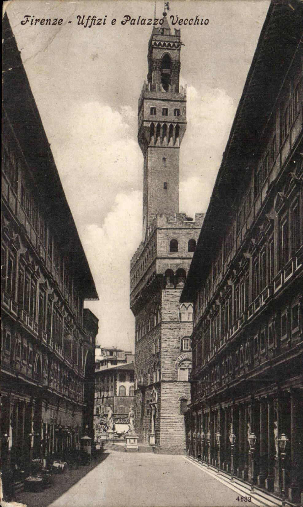 CPA Italie Italia Firenze Uffizi e Palazzo Vecchio
