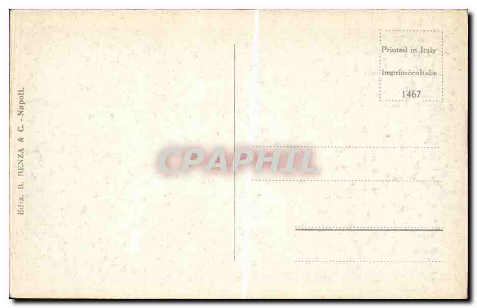 CPA Italie Italia Napoli Galleria Umberto 1 — Verso