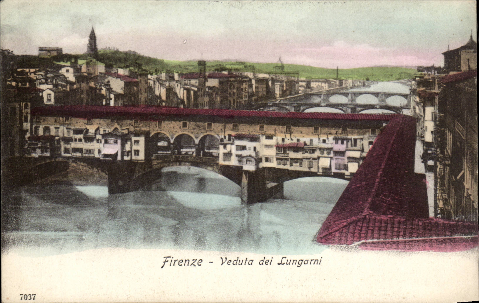 CPA Italie Italia Firenze Veduta dei Lungarni