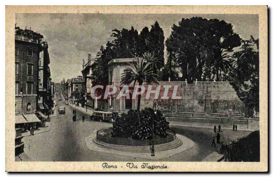 CPA Italie Italia Roma Via Nazionale