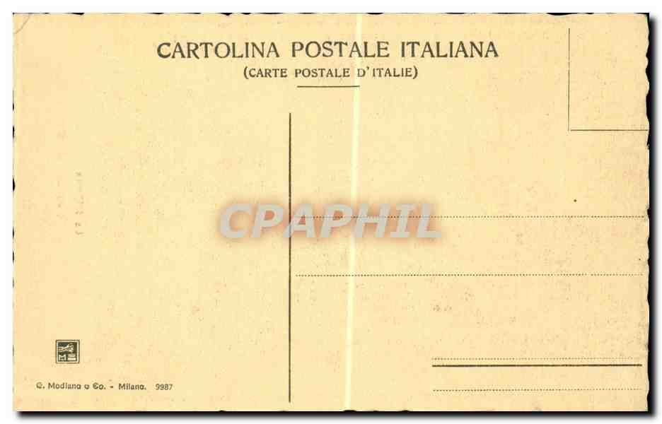CPA Italie Italia La Tribuna Firenze Galleria Uffizi — Rückseite