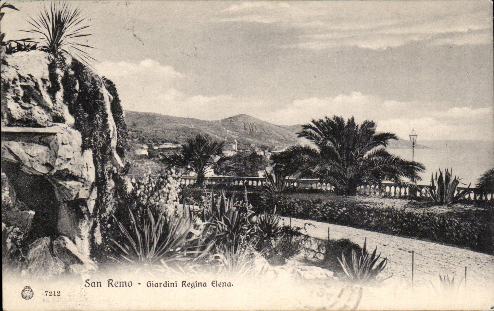 CPA Italie Italia San Remo Giardini Regina Elena