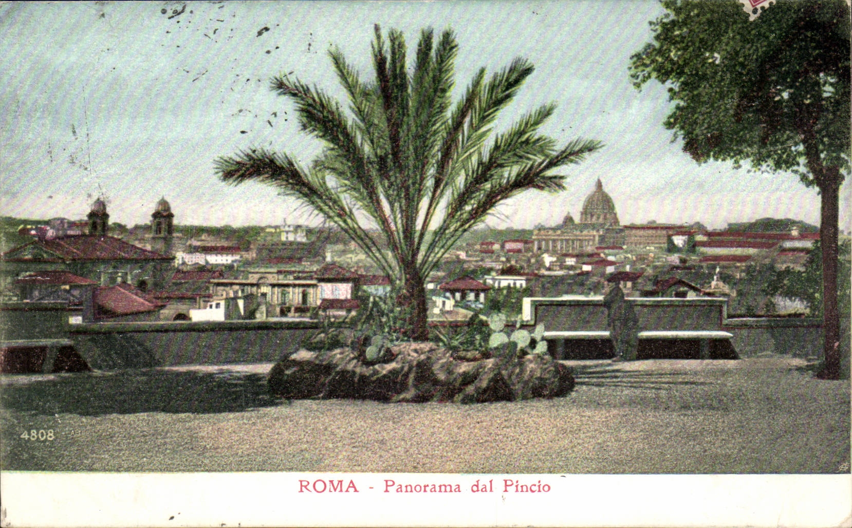 CPA Italie Italia Roma Panorama dal Pincio