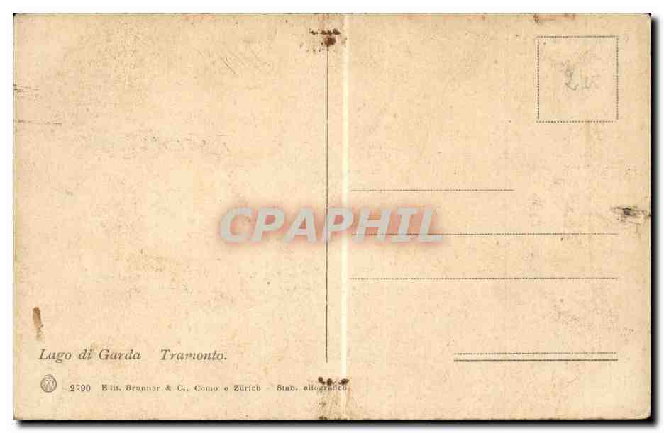 CPA Italie Italia Gaino Chiesa — Rückseite