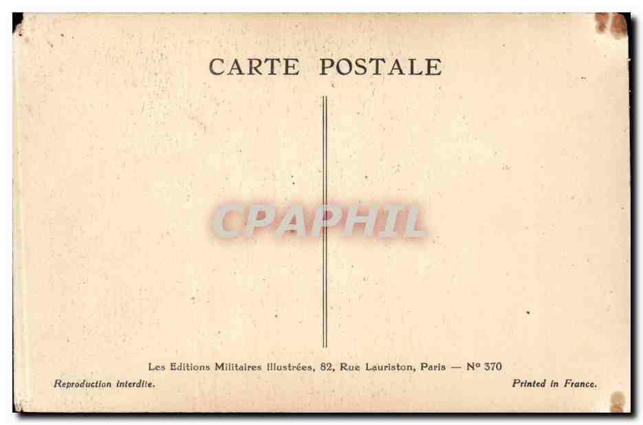 CPA Militaria Uniformes Dragons Fusil mitrailleur — Rückseite