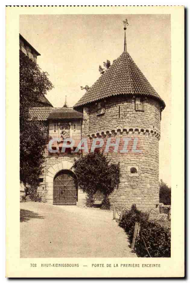 Haut-Königsbourg — Porte de la première enceinte — Graphil, n°702