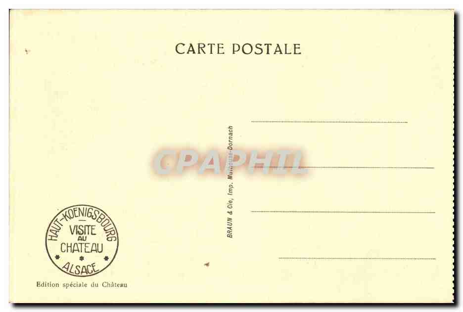 Haut-Königsbourg — Porte de la première enceinte — Graphil, n°702 — Reverso