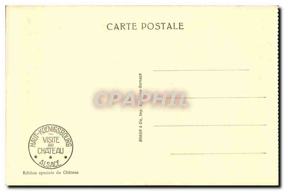 Haut-Königsbourg — Salle des Trophées de Chasse — Édition spéciale du Château — Reverso
