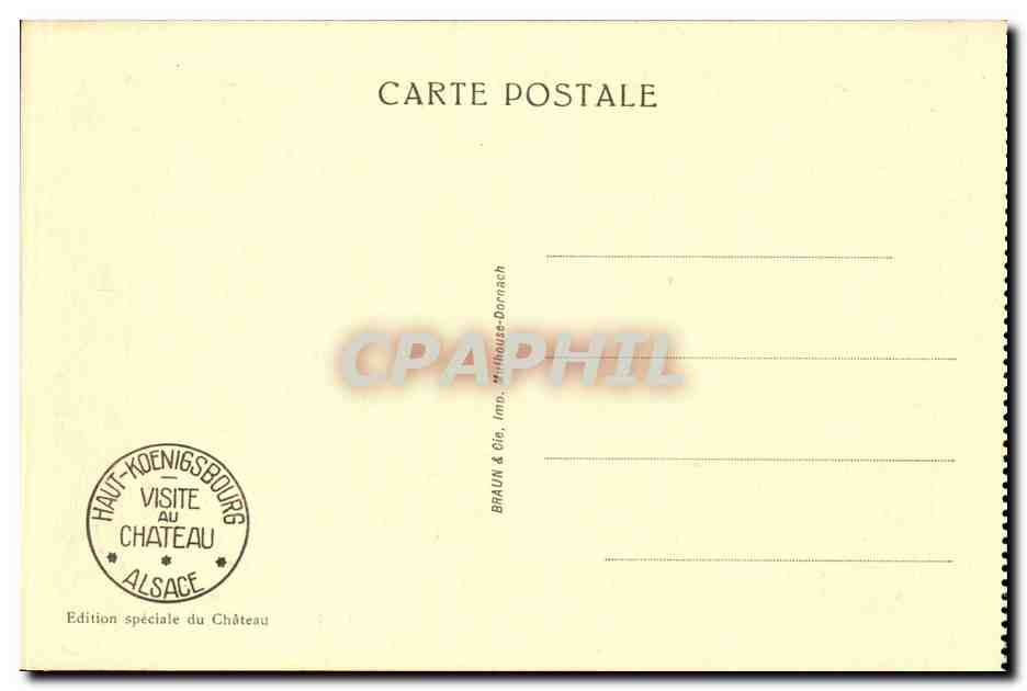 Haut-Kœnigsbourg — Puits du Haut Jardin — Édition spéciale du Château — Back