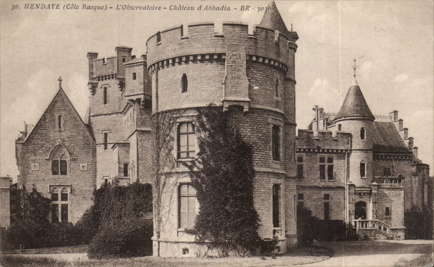 CPA Hendaye L'observatoire Chateau d'Abbadia